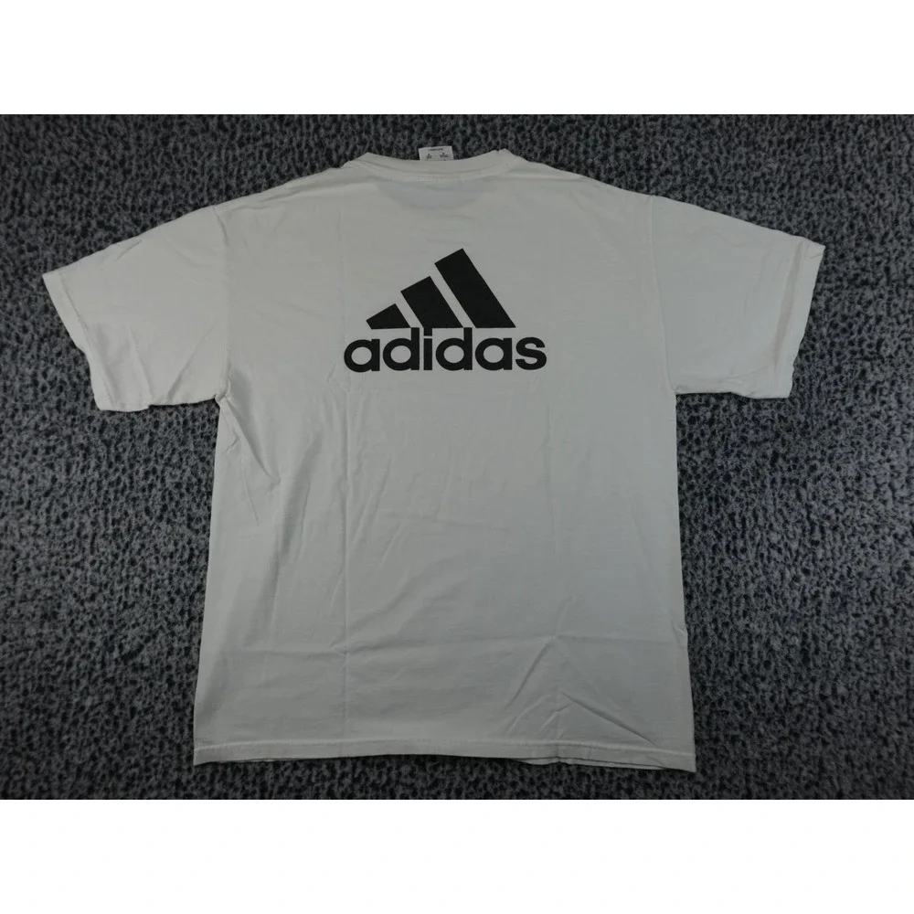 Adidas T-Shirt Mens Medium White Excellent 2005 Helvetia Half‎ Marathon Graphic